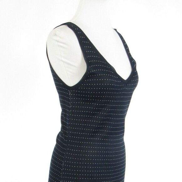 ETC blue sleeveless sheath dress S - Picture 4 of 8